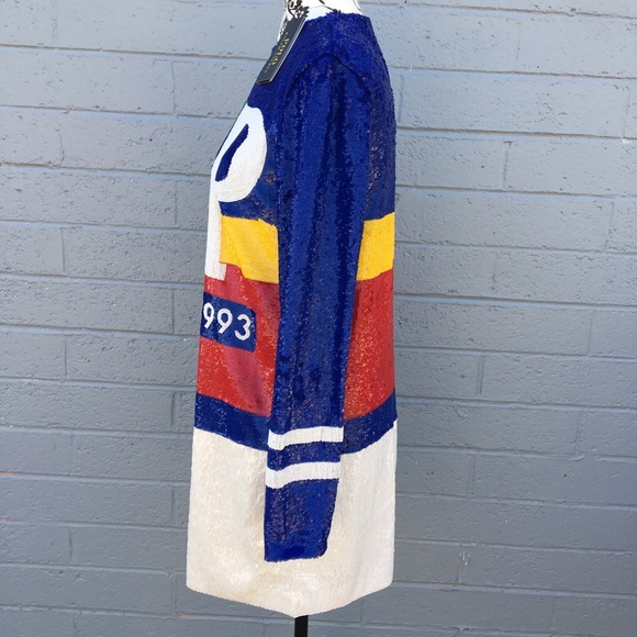 Polo Ralph Lauren CP-93 Sequined Shift Dress NWT - Picture 3 of 11